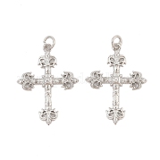 Латунные микро проложить кубического циркония подвески KK-L223-007P