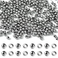 Fun-Weevz 240 Antique Silver Metal Spacer Beads for Jewelry Making Adults, 9 Style Casting & Steel Bulk Bead Assortment for DIY Bracelets, Metal