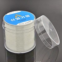 Japanese Flat Elastic Crystal String, Elastic Beading Thread, for Stretch  Bracelet Making, White, 0.5mm, about 328.08 yards(300m)/roll