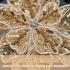 2 шт. Цветочные блестки со стразами декоративные корсажи для аксессуаров одежды&nbsp;PATC-FH0001-31