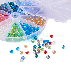 400 pz 10 colori fili di perle di vetro&nbsp;GLAA-TA0001-21