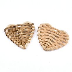 Perle di canna fatte a mano / perle intrecciate di rattan&nbsp;WOVE-T005-22A