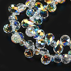 Гальванизируйте прозрачное стекло бисер нитей&nbsp;EGLA-P052-01A-AB02