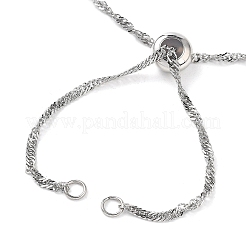 Изготовление ожерелья из сингапурской цепи из нержавеющей стали 304&nbsp;AJEW-JB01334-02