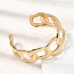 Bracciali rigidi a maglie intrecciate in acciaio inossidabile 304 stile boho&nbsp;SA-CBA1E89-01D-G