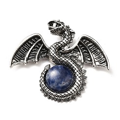 Большие подвески из натурального и синтетического смешанного драгоценного камня&nbsp;G-B033-07