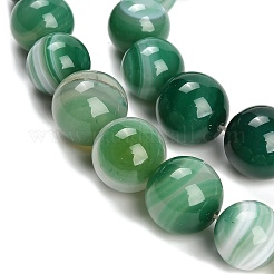 Нити из натуральных полосчатых бусин агата&nbsp;G-P589-A01-01E