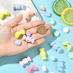 20 шт. 4 вида бусин из смоляной пряжи&nbsp;RESI-YW0005-51