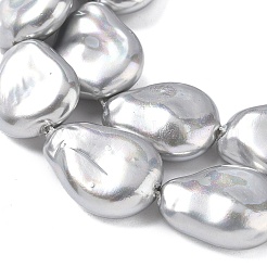 Гальванизированное непрозрачное стекло имитация жемчужных нитей&nbsp;EGLA-D302-02B