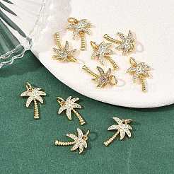 Pendentifs en laiton Shegrace avec micro-pavé de zircone cubique transparente&nbsp;XGRQ2C285-409G