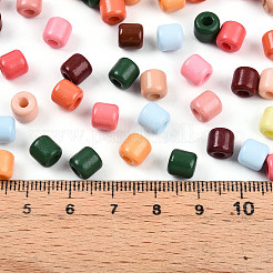 Непрозрачные цветные стеклянные бусины&nbsp;SEED-N007-14F