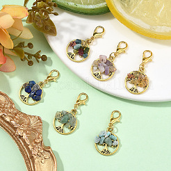 6 шт. ожерелье с подвеской из сплава дерева жизни&nbsp;HJEW-YW00104