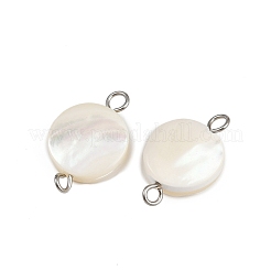 Подвески-коннекторы из натуральных ракушек&nbsp;STAS-D378-21P