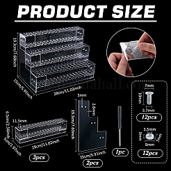 3-stöckiges Acryl-Organizer-Display-Riser-Rack&nbsp;ODIS-WH0007-72