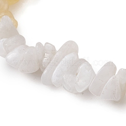 Bracelets extensibles en perles de jade topaze naturelle pour femmes&nbsp;BJEW-TA00557-03
