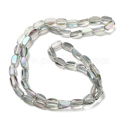 Стеклянные бусины с гальваническим покрытием &nbsp;EGLA-P064-01A-FR04