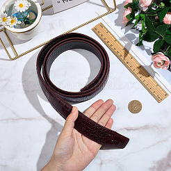 Поясные ремни из коровьей кожи с рисунком под крокодиловую кожу для мужчин&nbsp;AJEW-WH20020-437A