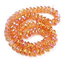 Гальванизируйте прозрачное стекло бисер нитей&nbsp;EGLA-N002-37-C03