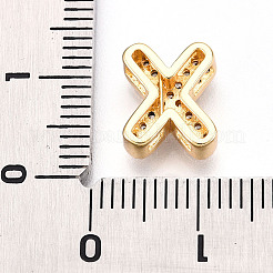 Ottone micro spianare fascino zirconi&nbsp;KK-N254-217G-X