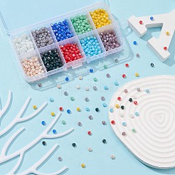 1000шт 10 цвета гальванические стеклянные бусины&nbsp;EGLA-YW0003-05