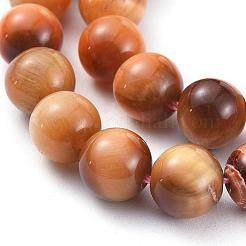 Натуральные солнечные бусины «Тигровый глаз»&nbsp;G-D809-12-8mm