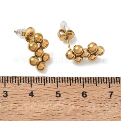 Boucles d'oreilles à clous rondes en acier inoxydable 304&nbsp;LS-SA-CBA5A9C-02G