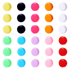 100pcs 10 Farben undurchsichtige Acrylperlen&nbsp;OACR-TA0003-09