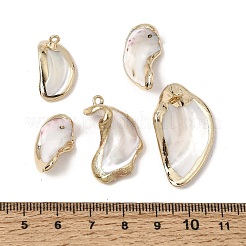 Anhänger aus Messing und natürlichen Muscheln&nbsp;SH-CBA27C9-09