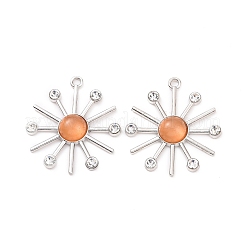 Стеклянные подвески с имитацией кошачьего глаза&nbsp;PALLOY-F292-01P-02