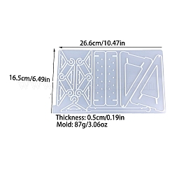 Stampi in silicone per espositori per orecchini fai da te&nbsp;PW-WGED3FE-01