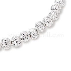 Stretch-Armbänder aus Legierung mit Kürbisperlen für Frauen und Männer&nbsp;BJEW-JB11267