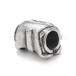 304 Edelstahl-Europäische Perlen&nbsp;STAS-G256-17AS