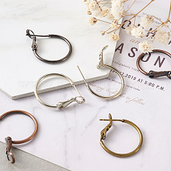 Orecchini a cerchio in ottone&nbsp;KK-CD0001-10