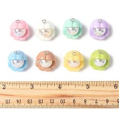 16 шт. 8 цвета непрозрачные подвески из смолы&nbsp;RESI-FS0002-02