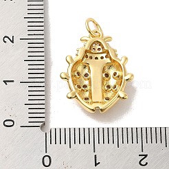 Латунные розовые кубические циркониевые подвески&nbsp;KK-M278-11G