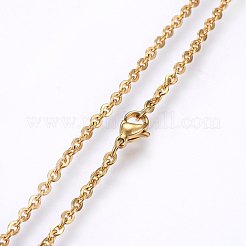 Colliers à chaînes en acier inoxydable 304&nbsp;NJEW-F226-04G-08