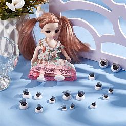 24 пара 6-х видов пластиковых кукольных повязок на глаза&nbsp;KY-PH0002-01B