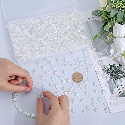 800шт 2 стиля экологически чистые прозрачные акриловые бусины&nbsp;TACR-SP0001-01B