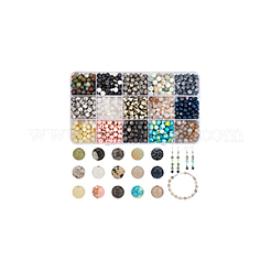 750 шт. 15 стиля смешанных драгоценных камней G-NB0005-42A