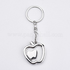 Porte-clés mini cadre photo en alliage&nbsp;KEYC-WH0004-06P