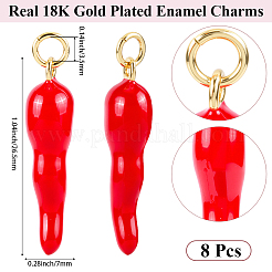 Кулоны с эмалью из латуни&nbsp;KK-BBC0019-81