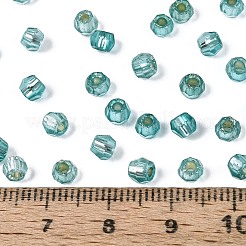 Серебряные подкладке стекло бисер&nbsp;SEED-T007-18A-07