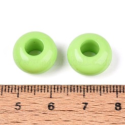 Opaques perles grands trous européens acryliques&nbsp;SACR-N019-03D