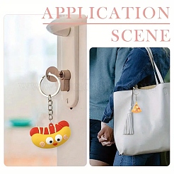 16 шт. 8 стильных пластиковых брелока из ПВХ&nbsp;KEYC-YW00239