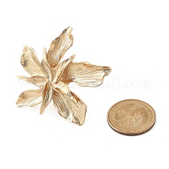 Регулируемые кольца из цветочного сплава для женщин&nbsp;RJEW-B108-01KCG