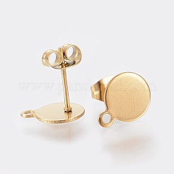 Ионное покрытие (ip) 304 нержавеющая сталь гвоздики фурнитура для сережек&nbsp;X-STAS-K184-02-01G