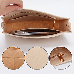Insert organisateur de sac à main en feutre de laine&nbsp;DIY-WH0399-45B