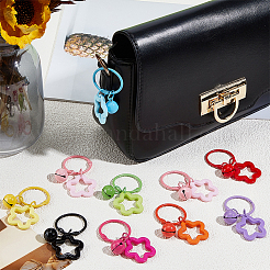 20шт 10-х цветные брелки из цинкового сплава&nbsp;KEYC-BBC0001-16