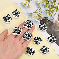 10шт пищевые экологически чистые силиконовые бусины&nbsp;SIL-CA0001-98