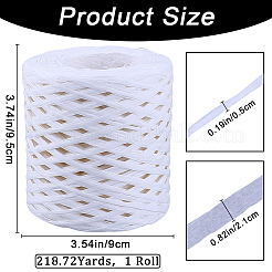 Лента из бумаги рафия длиной 200 м.&nbsp;OCOR-WH20003-02D
